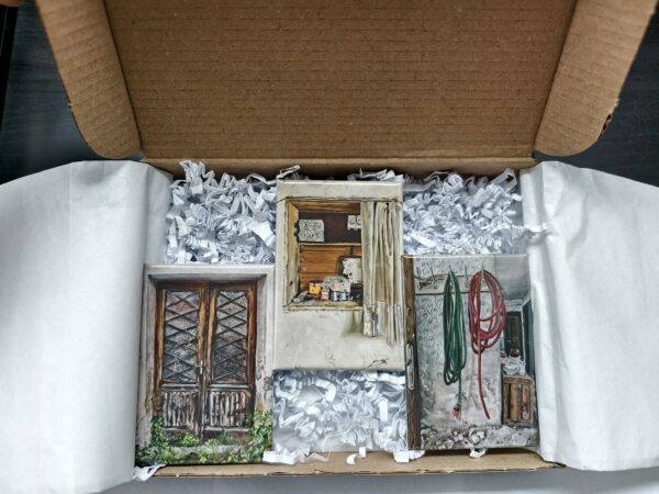3er set "haus im stillstand" kunstmagnete