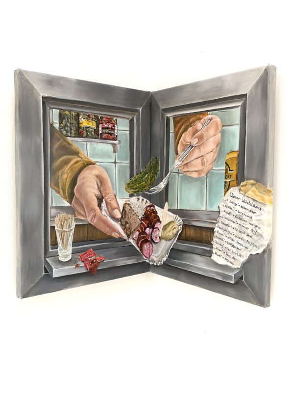 am Würstelstand, Eckbild