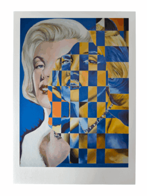 fragmented icon monroe limitierter kunstdruck