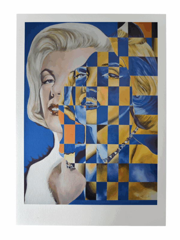 fragmented icon monroe limitierter kunstdruck