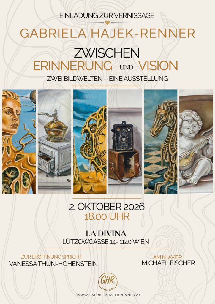 Einladung Vernissage 2. Oktober in 1140 Wien