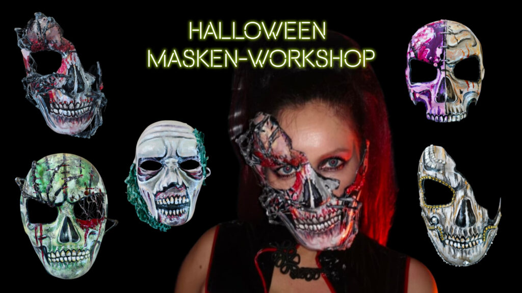 halloween maskenworkshop